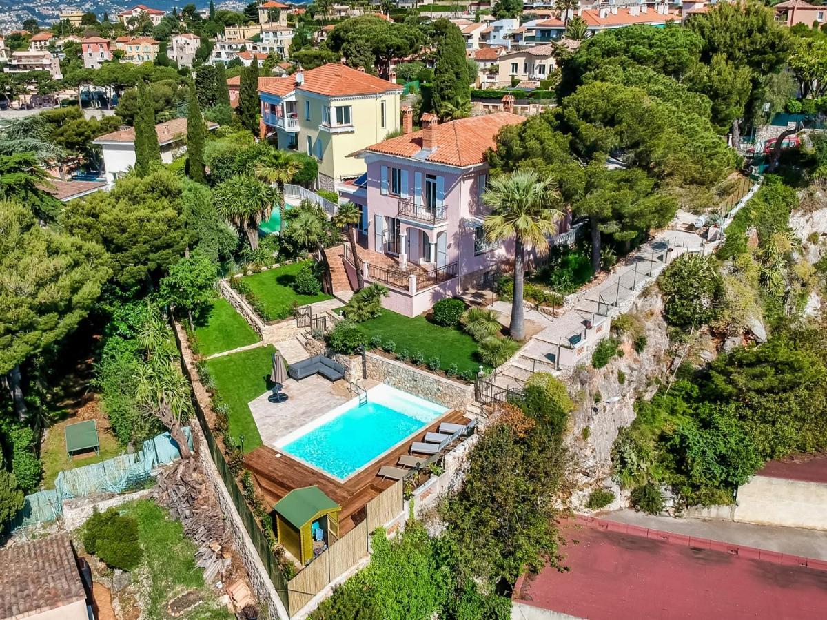 Stunning Seaview Villa. Villefranche Sur Mer Екстер'єр фото