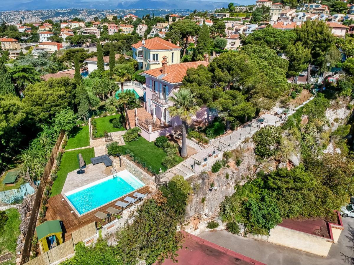 Stunning Seaview Villa. Villefranche Sur Mer Екстер'єр фото